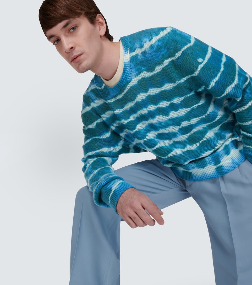 Tie-dye cashmere and wool sweater - 5