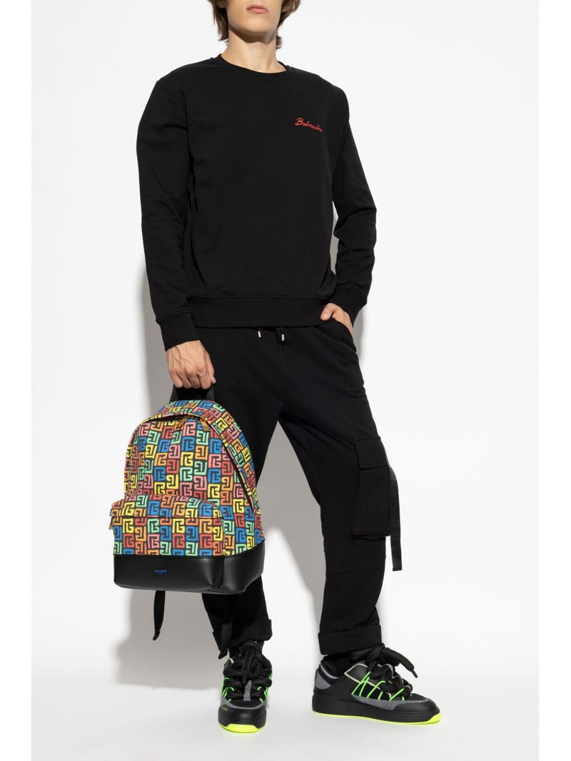 Balmain cotton cargo sweatpants outlook