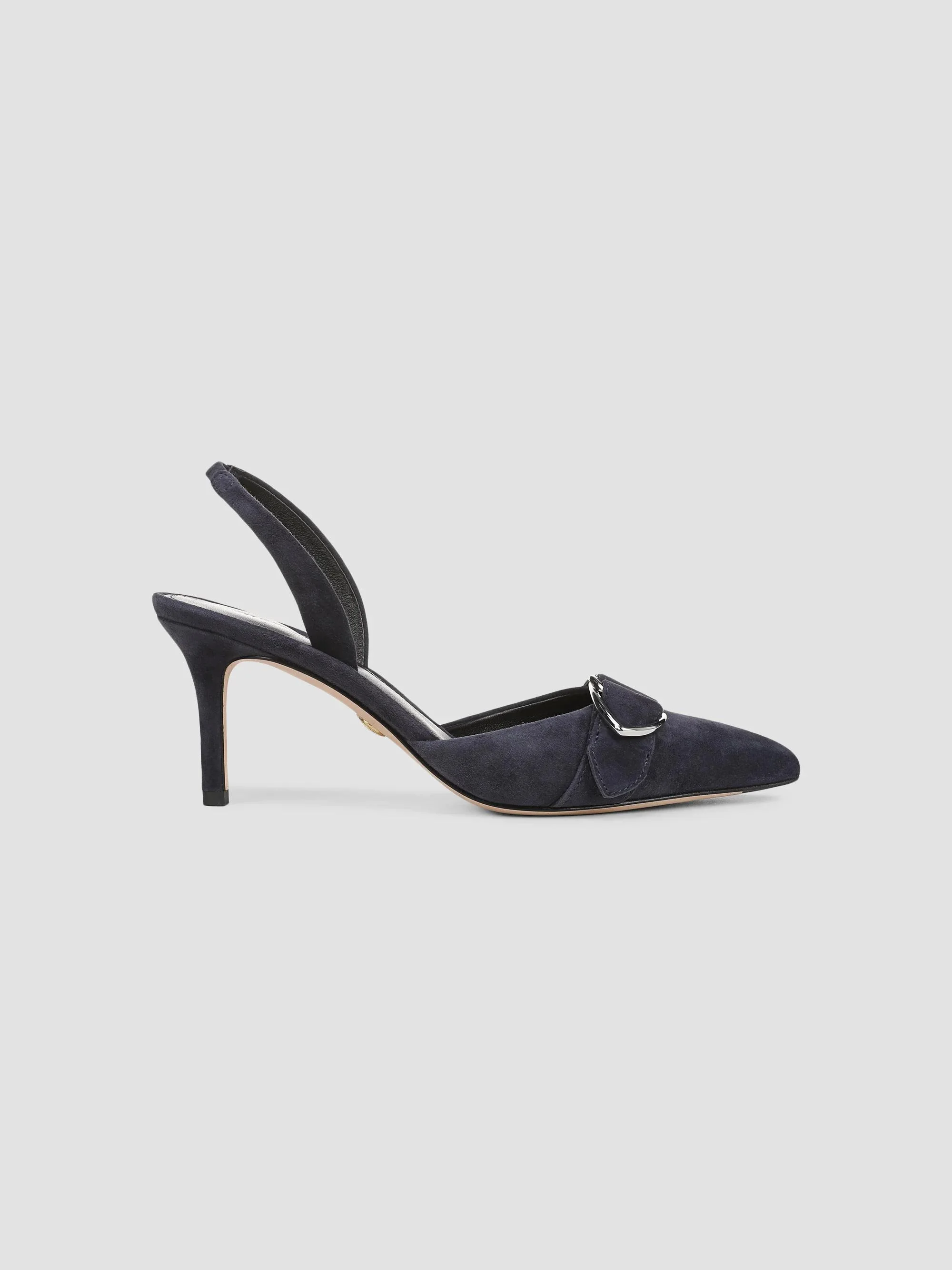Women's Loralyn 70MM Suede Slingback Pumps - Navy - 1