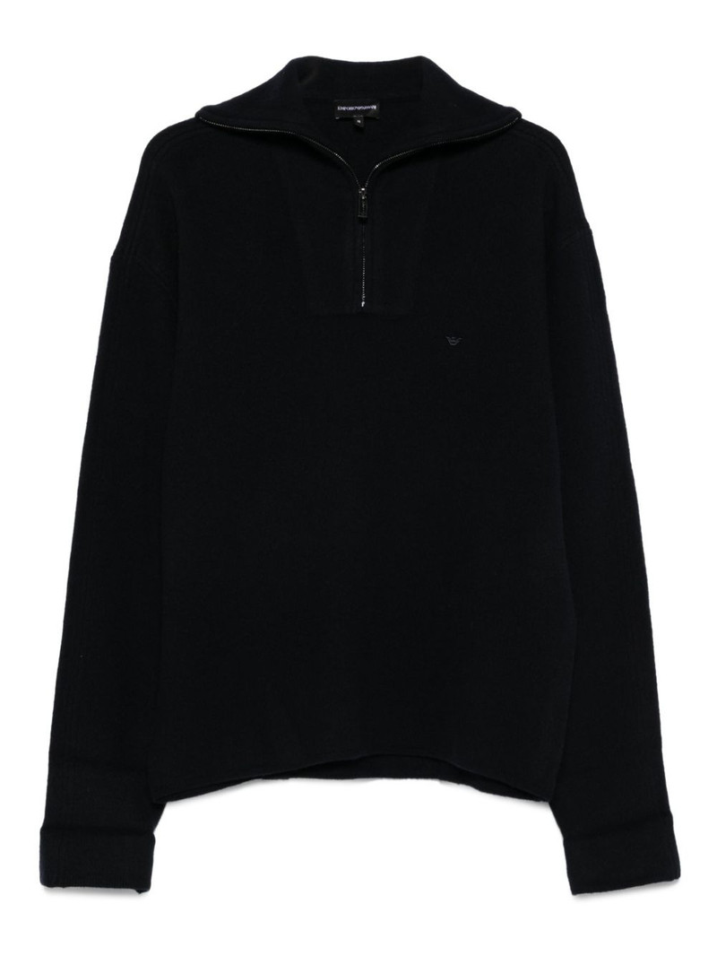 half-zip wool sweater 1