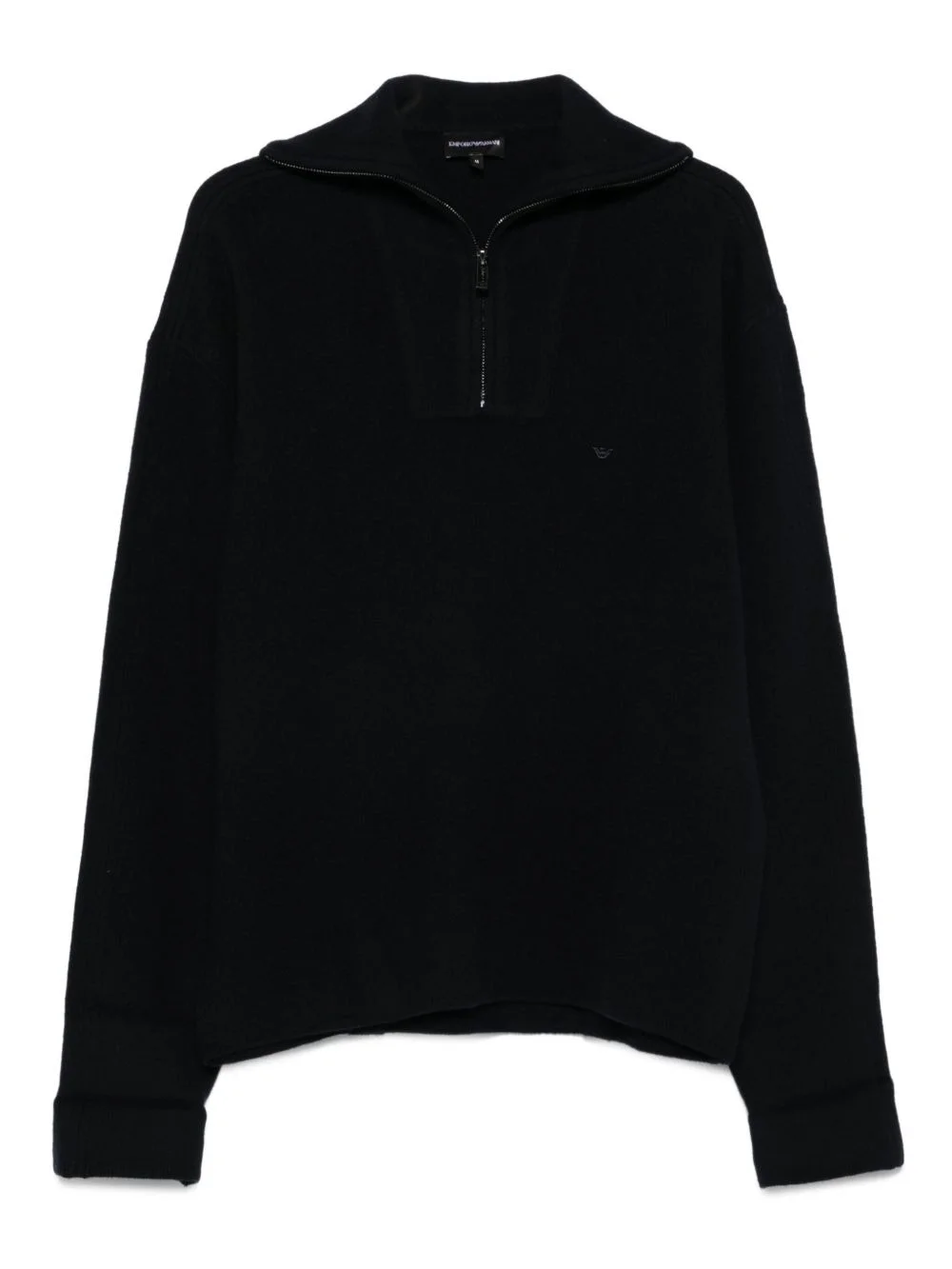 half-zip wool sweater - 1