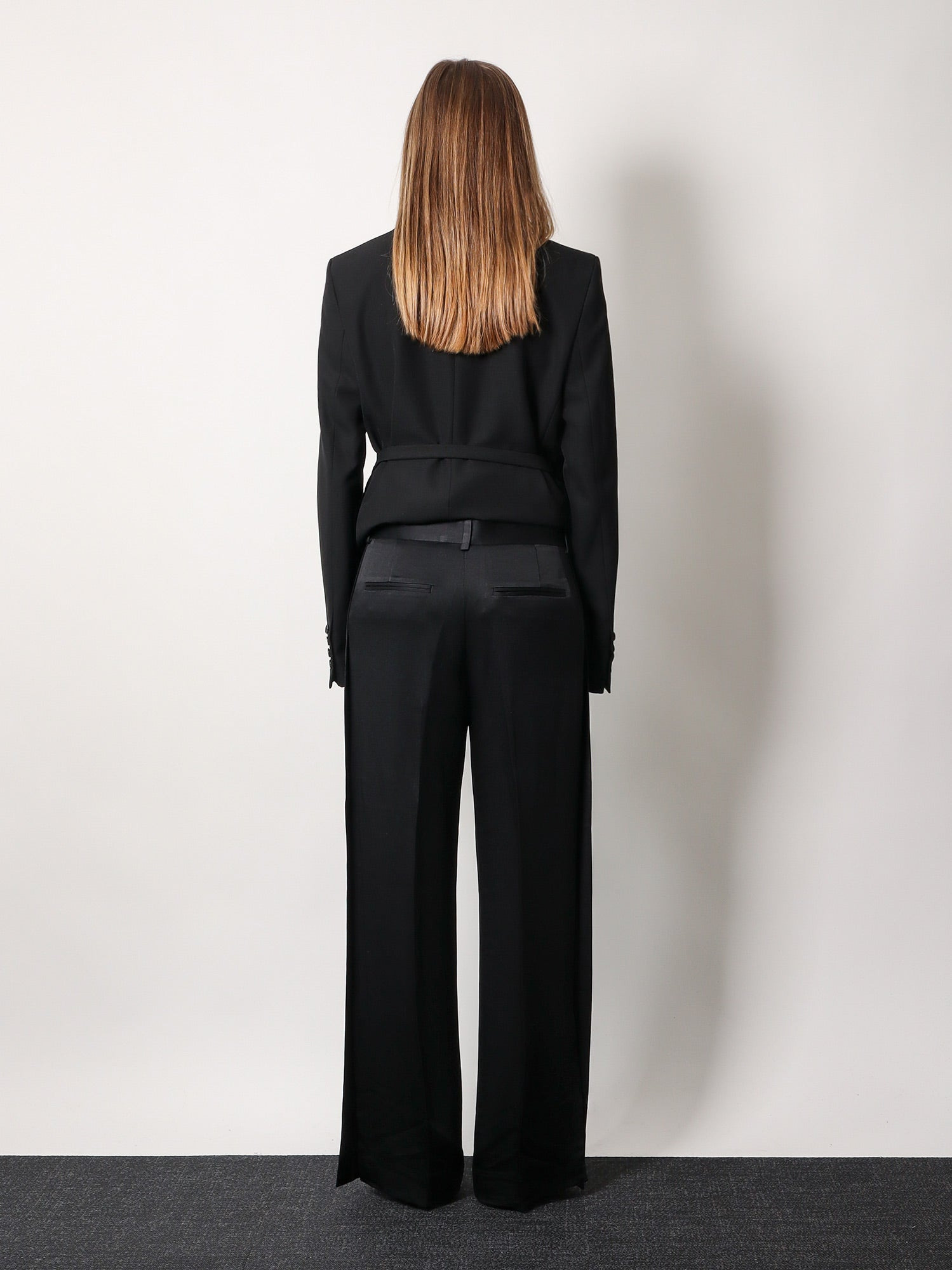 Viscose Blend Trouser With Slits - 3