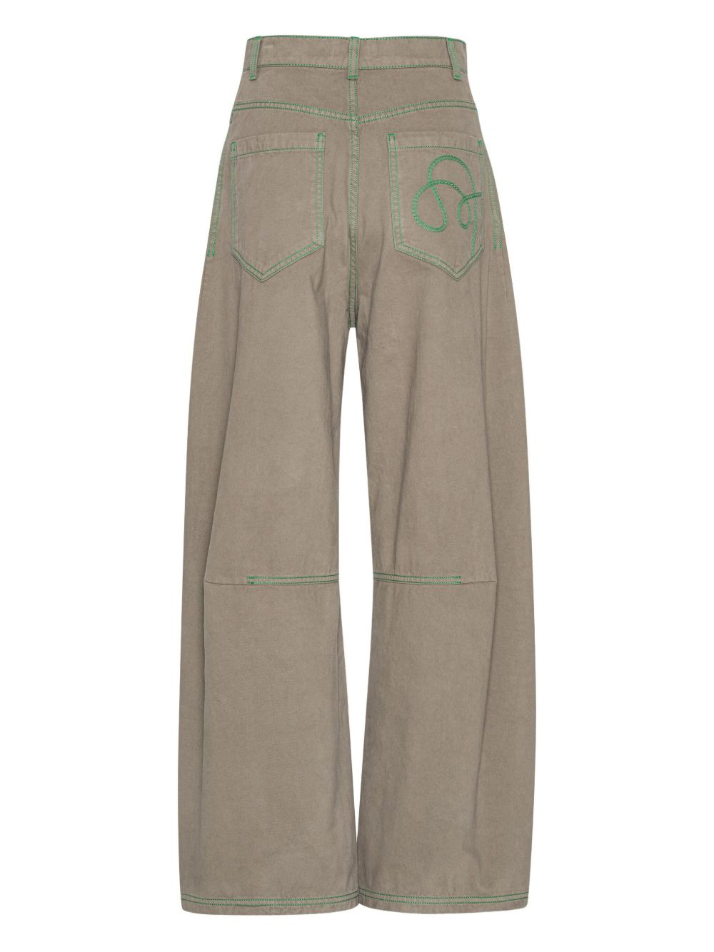 panelled jeans - 2
