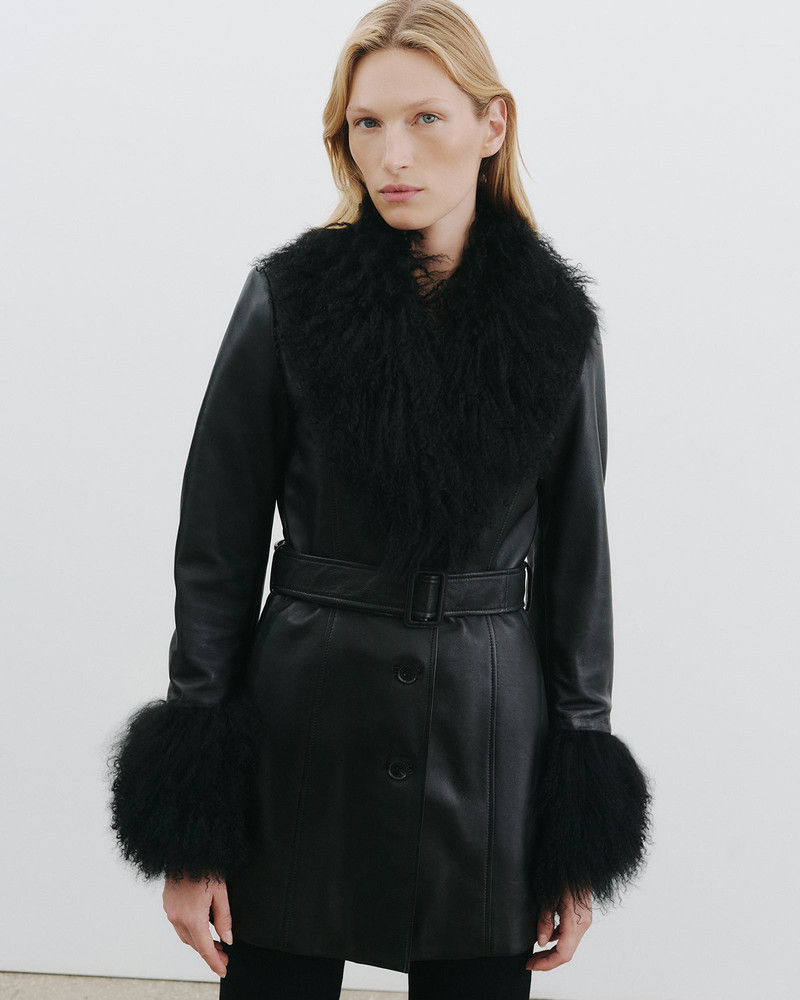 NILI LOTAN SEFA LEATHER JACKET outlook