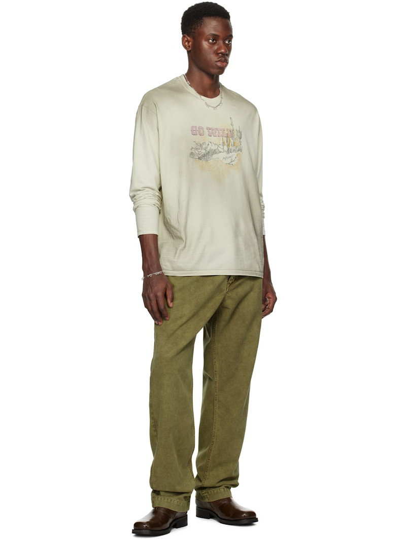 Isabel Marant Khaki Timeo Jeans outlook