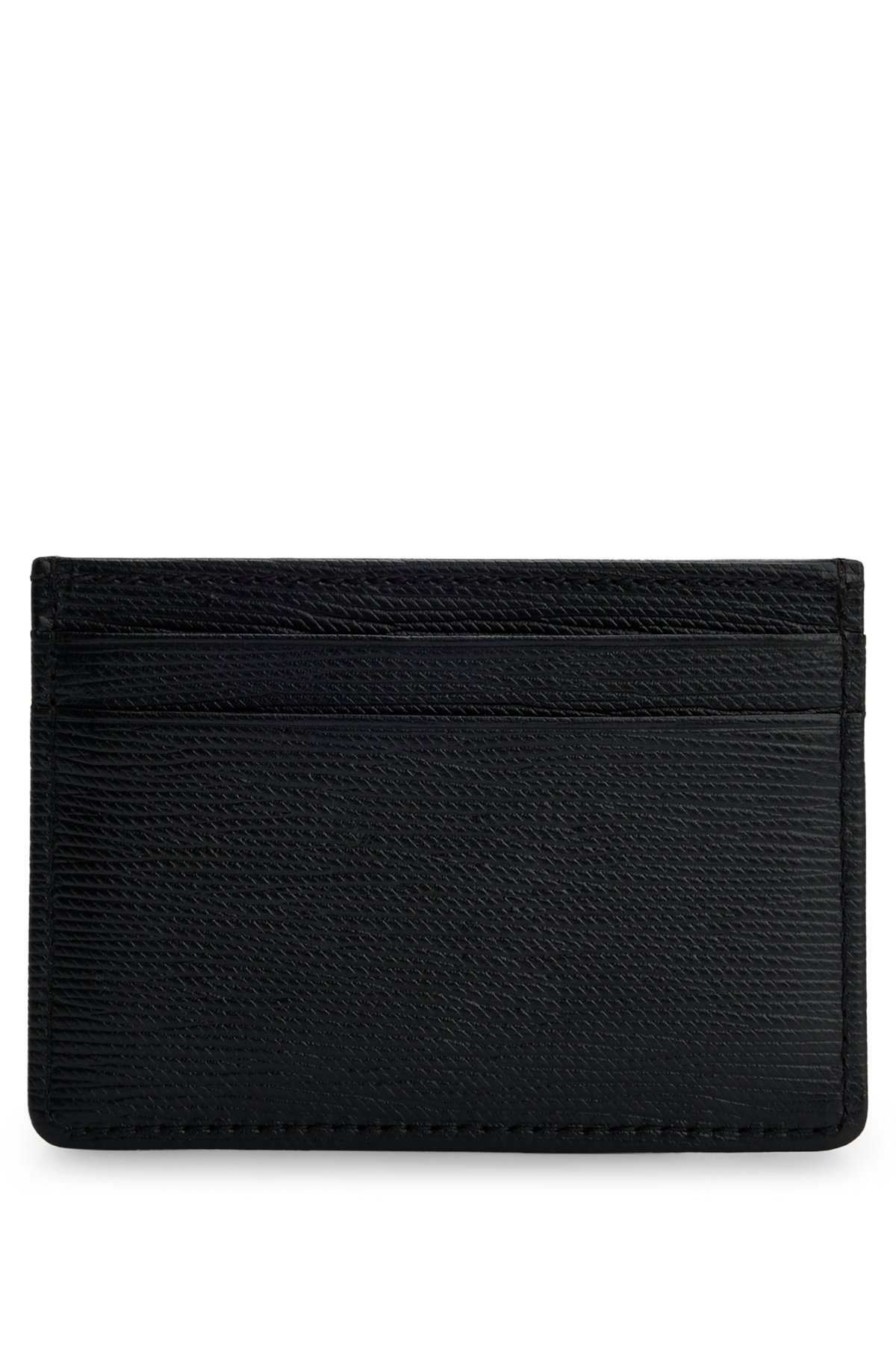 EMBOSSED-LEATHER CARD HOLDER WITH LOGO PLAQUE - 2