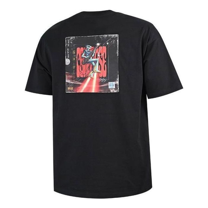 Converse Converse Rockstar Logo T-Shirt 'Black' 10024877-A02 outlook