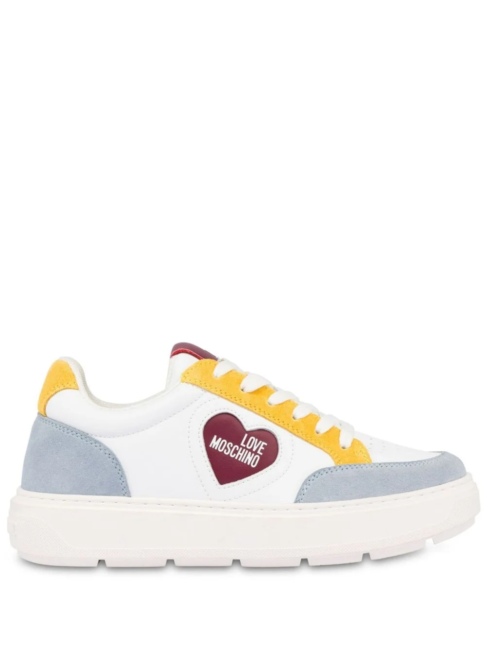 logo-patch panelled sneakers - 1