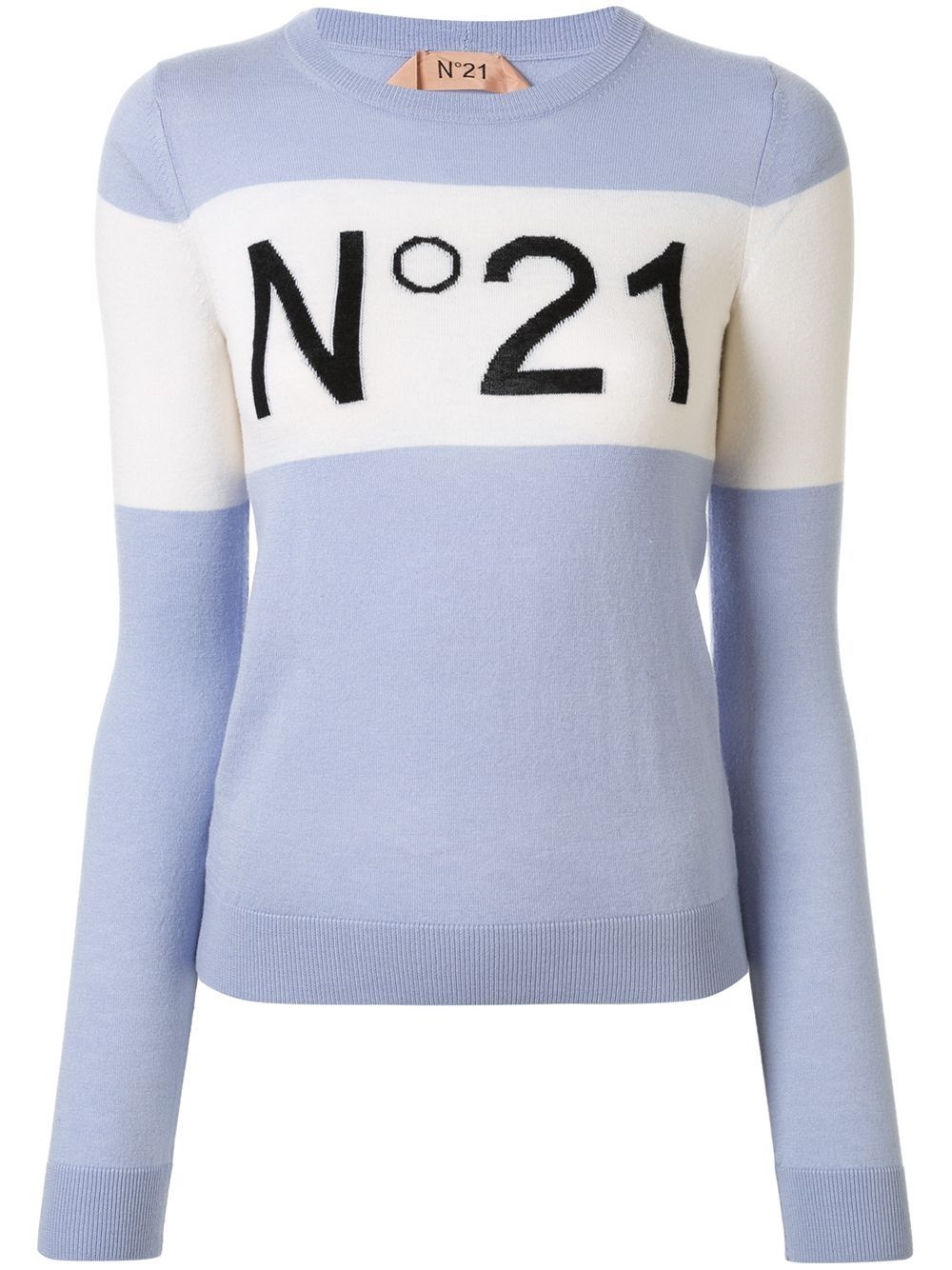 block-stripe logo jumper - 1