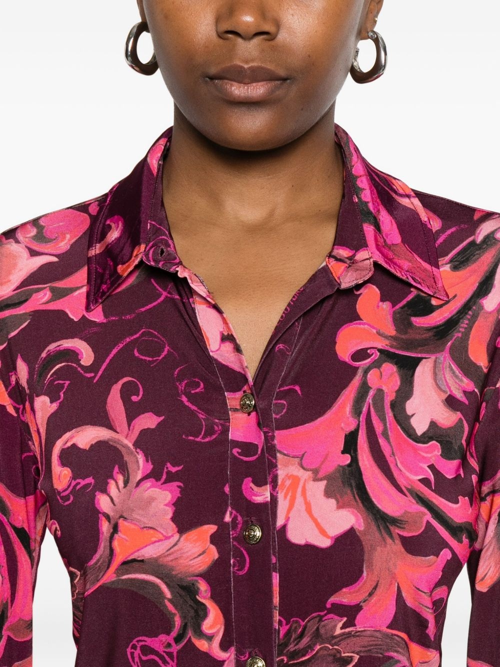 Porcelain Barocco button-up shirt - 5