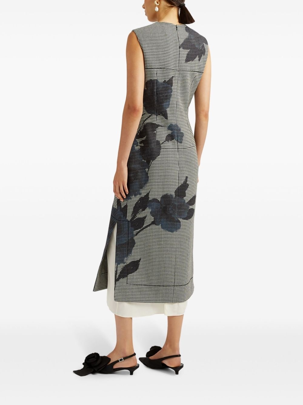 floral-print midi dress - 4