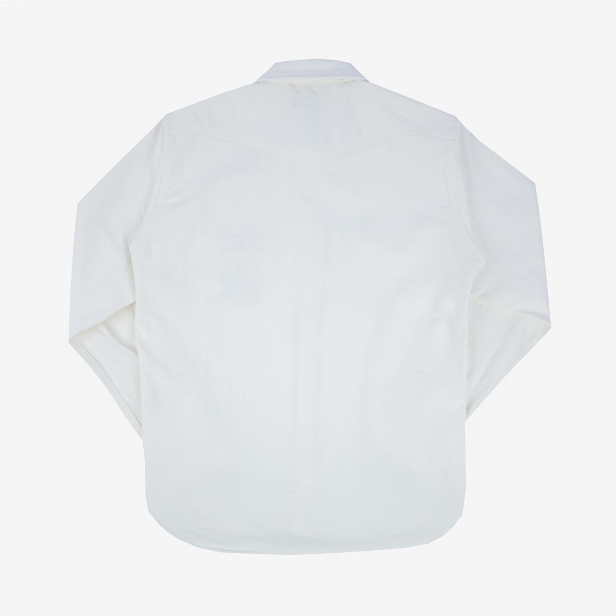 IHSH-384-WHT 13.5oz Denim Western Shirt - White - 6