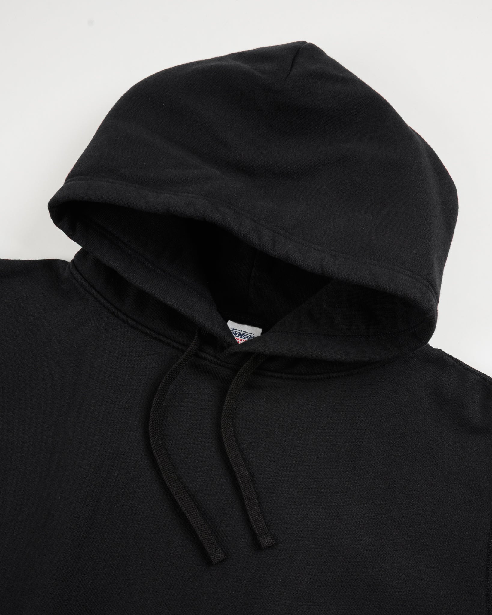 IHSW-49-BLK 14oz Ultra Heavyweight Loopwheel Cotton Hoodie - Black - 6