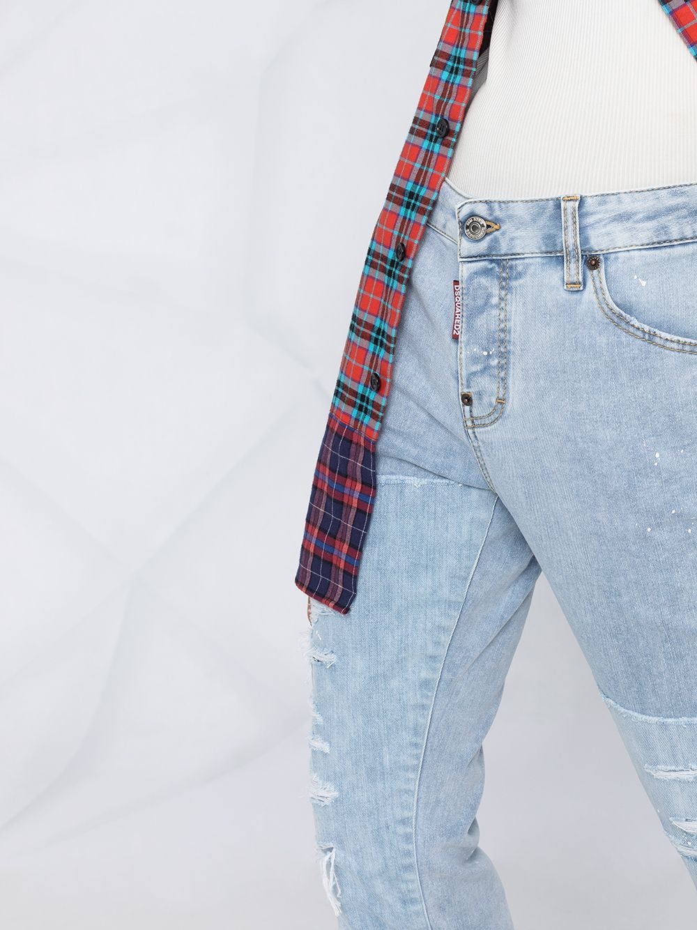 mid-rise cropped jeans - 3