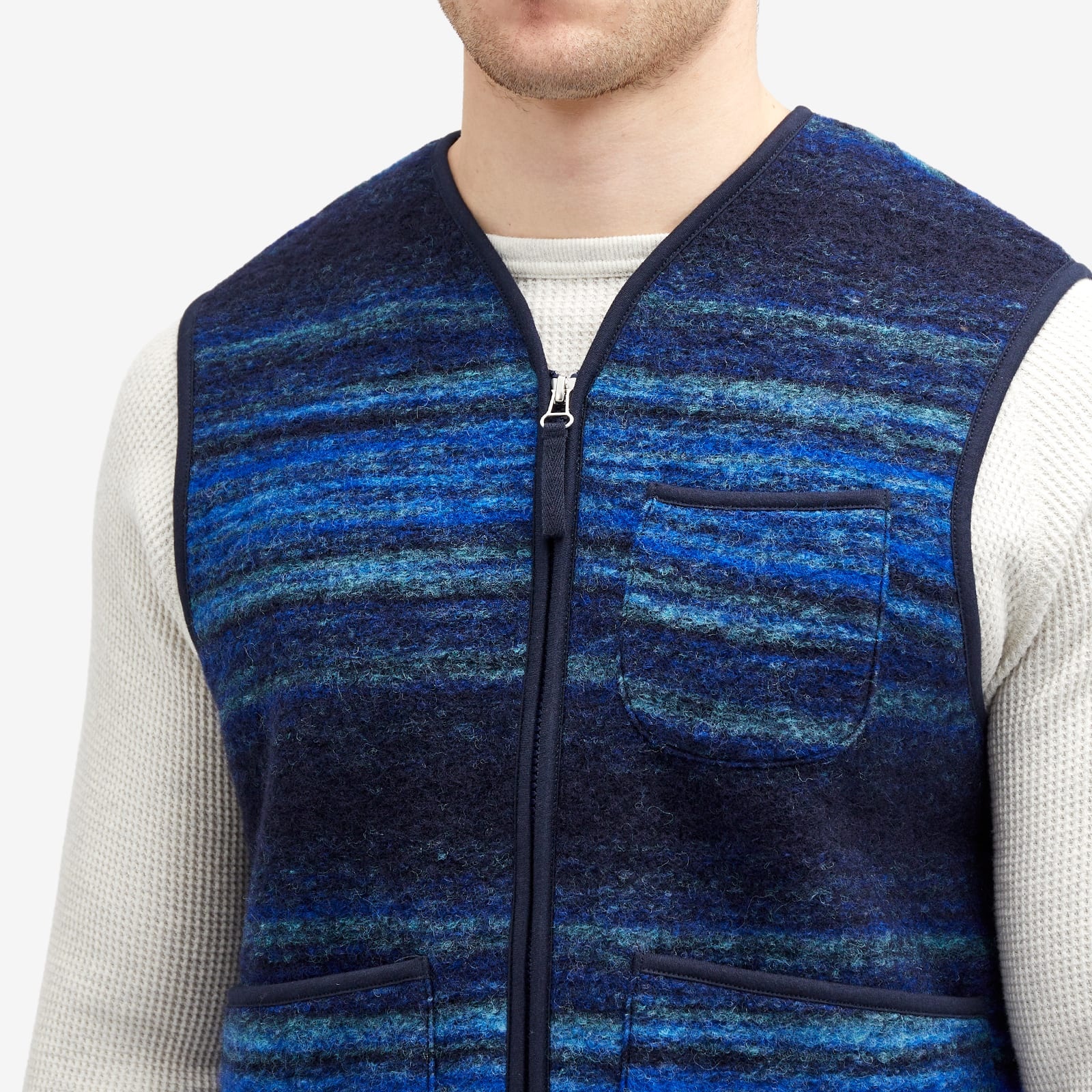 Universal Works Mississippi Fleece Zip Gilet - 5