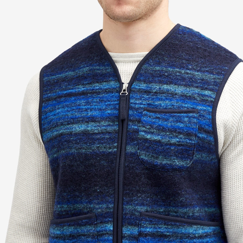 Universal Works Mississippi Fleece Zip Gilet 5