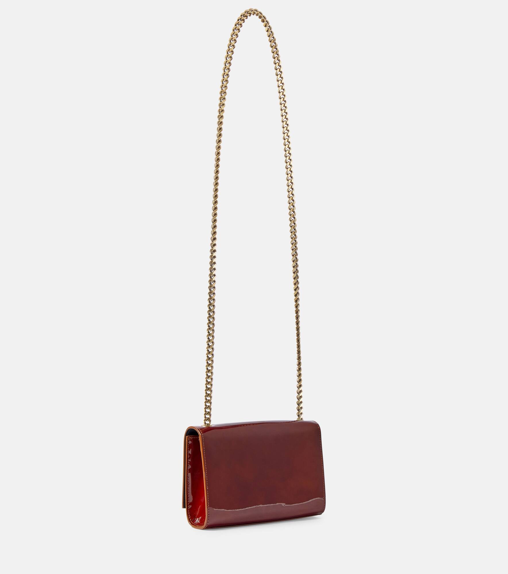 Kate Small patent leather wallet on chain - 4