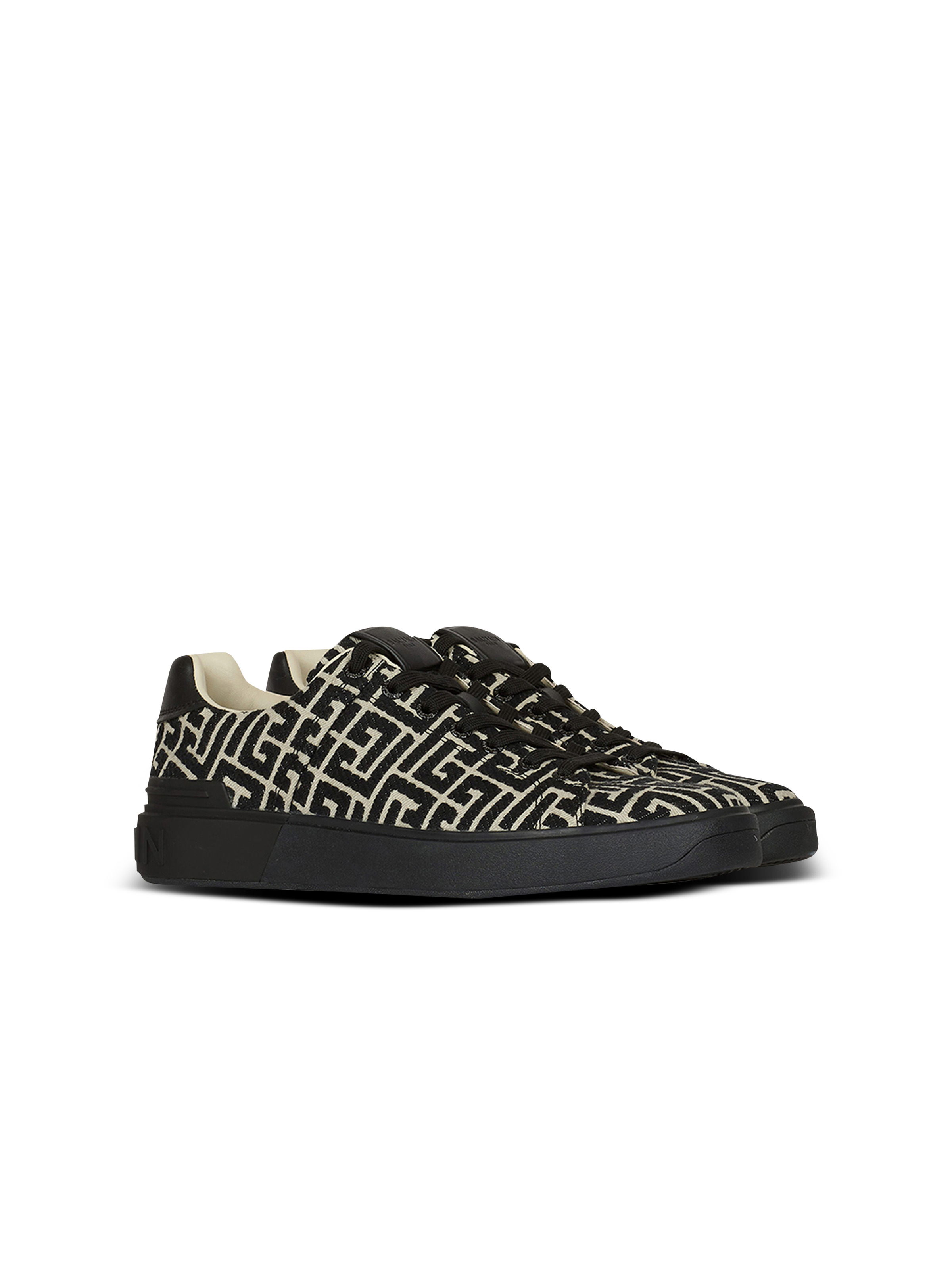 Balmain AF1LB005KD48GAD 関税送料込 Balmain Monogram jacquard B-Court sneakers | REVERSIBLE