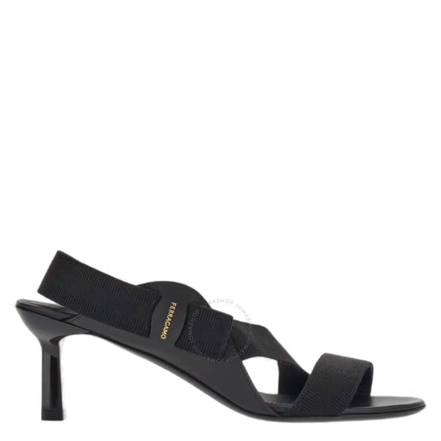 Ferragamo Black Vara Bow Vale 55 Sandals - 1