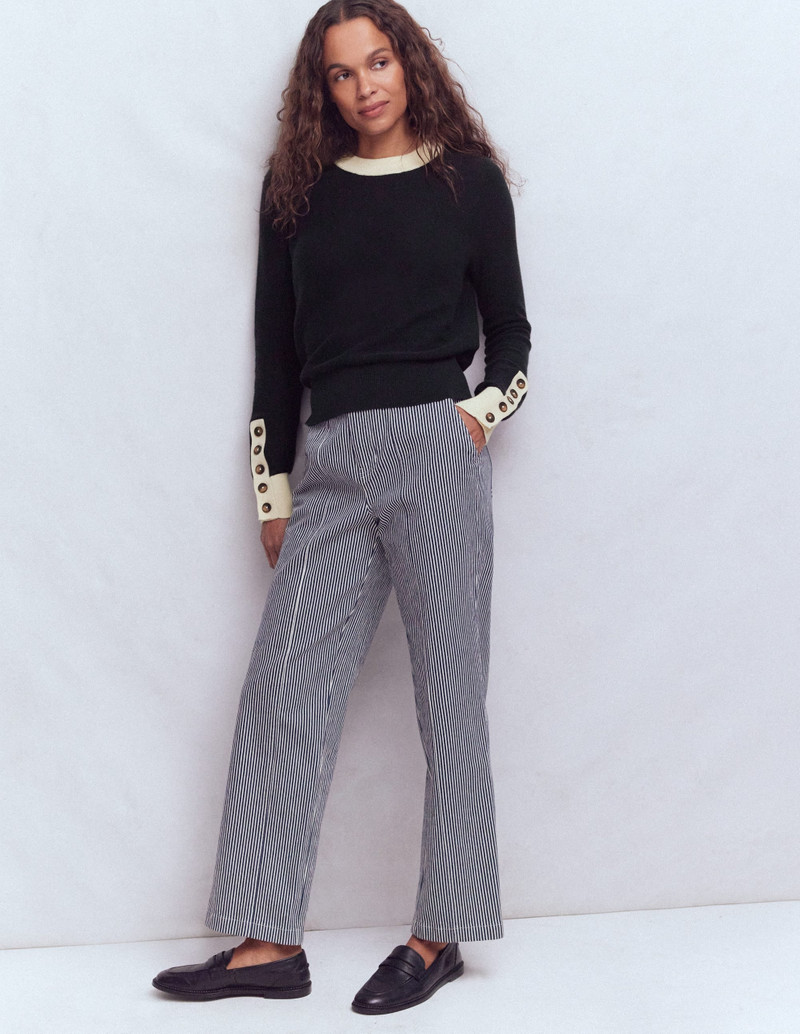 Grace Colour Block Sweater-Navy 5