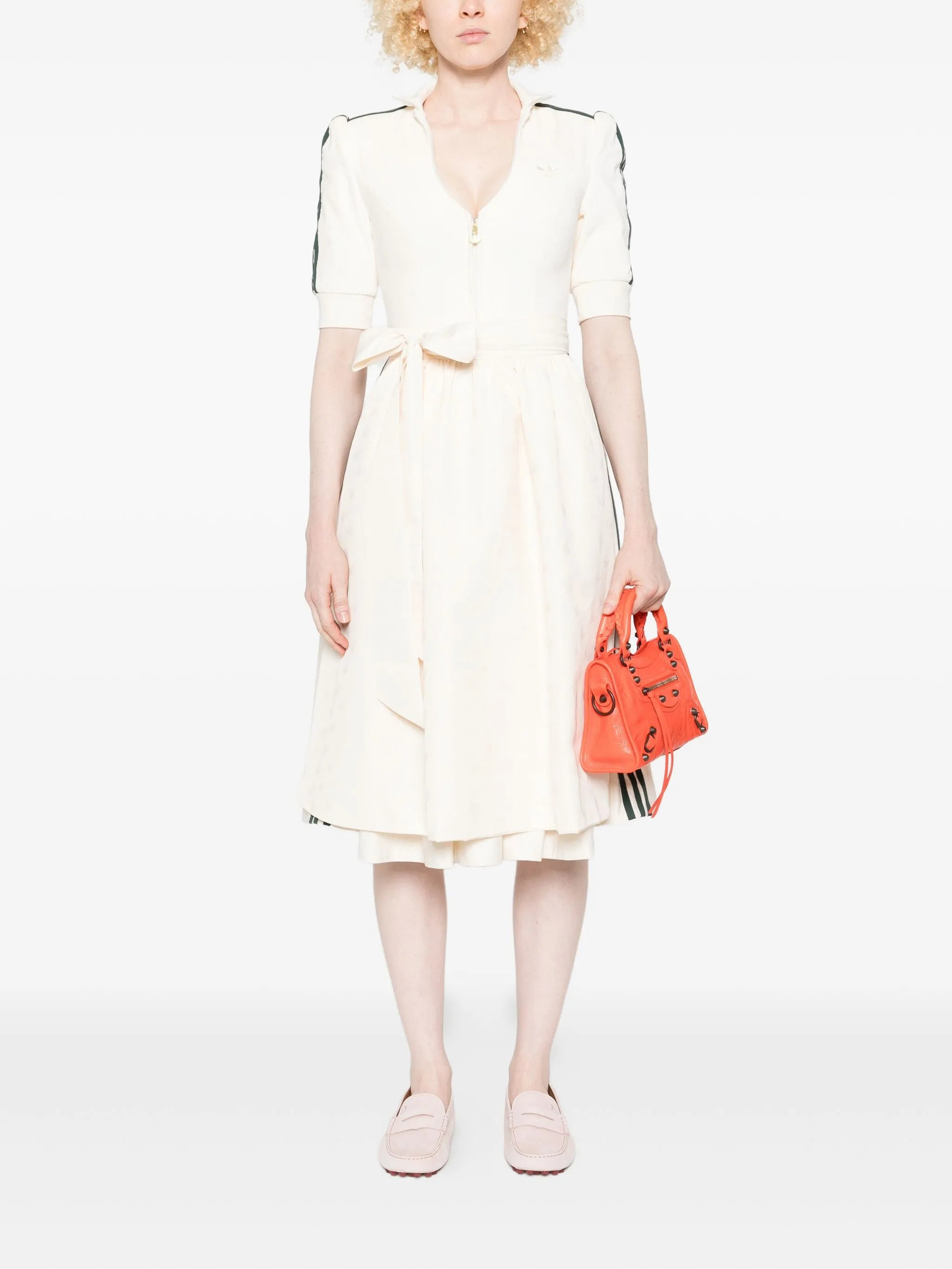 Adidas Three-stripe Zip-front Midi Dress - 2