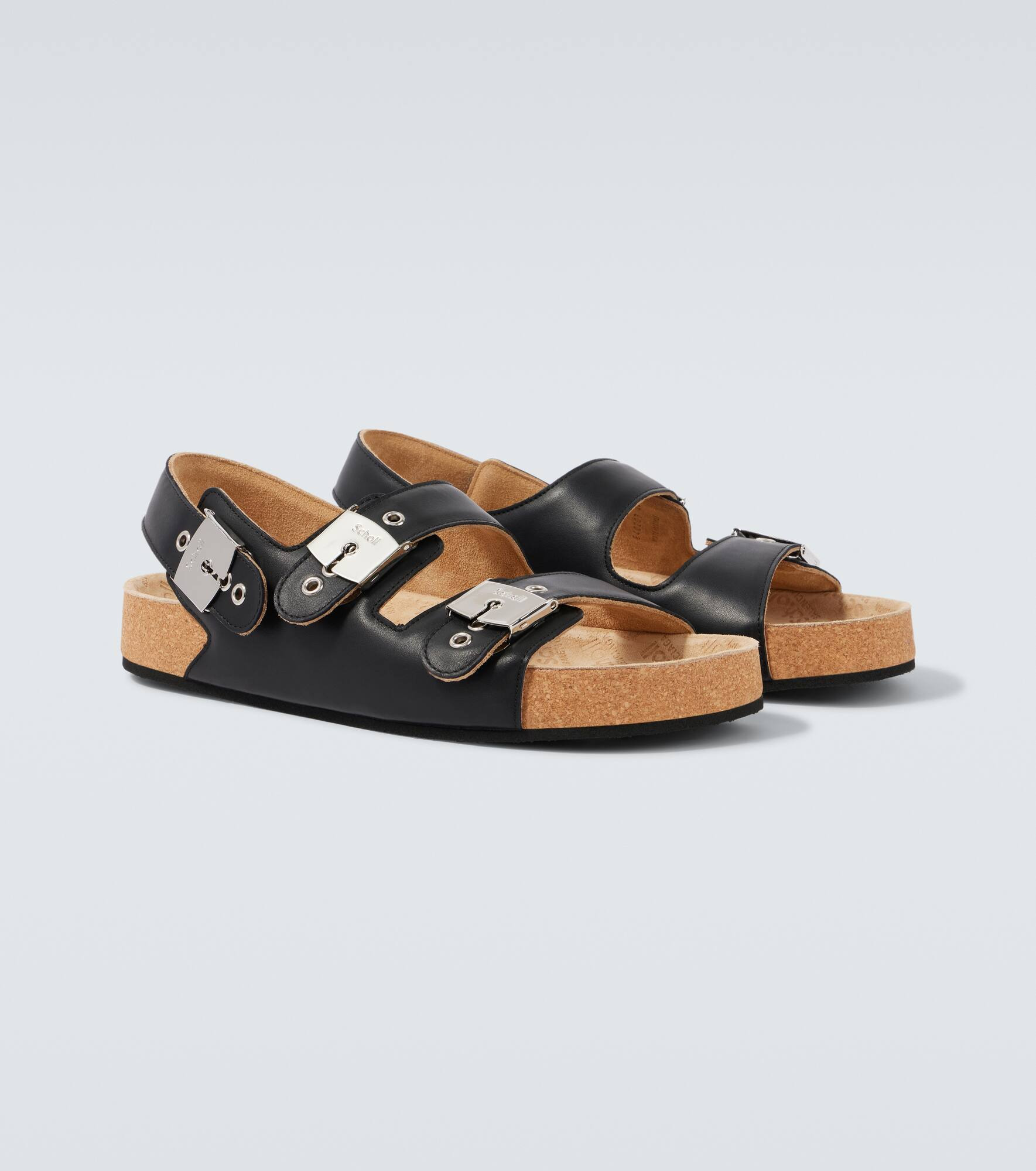 x Scholl leather sandals - 5