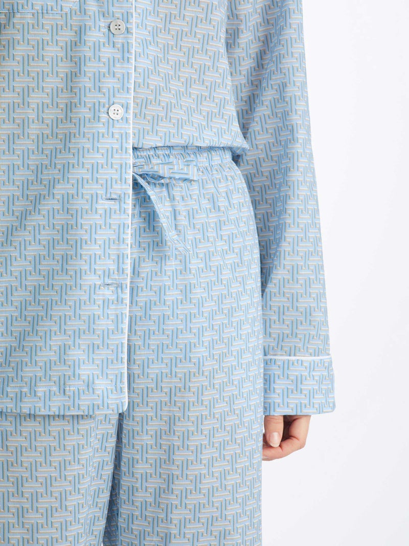 Women's Pajamas Ledbury 72 Cotton Batiste Blue - 2