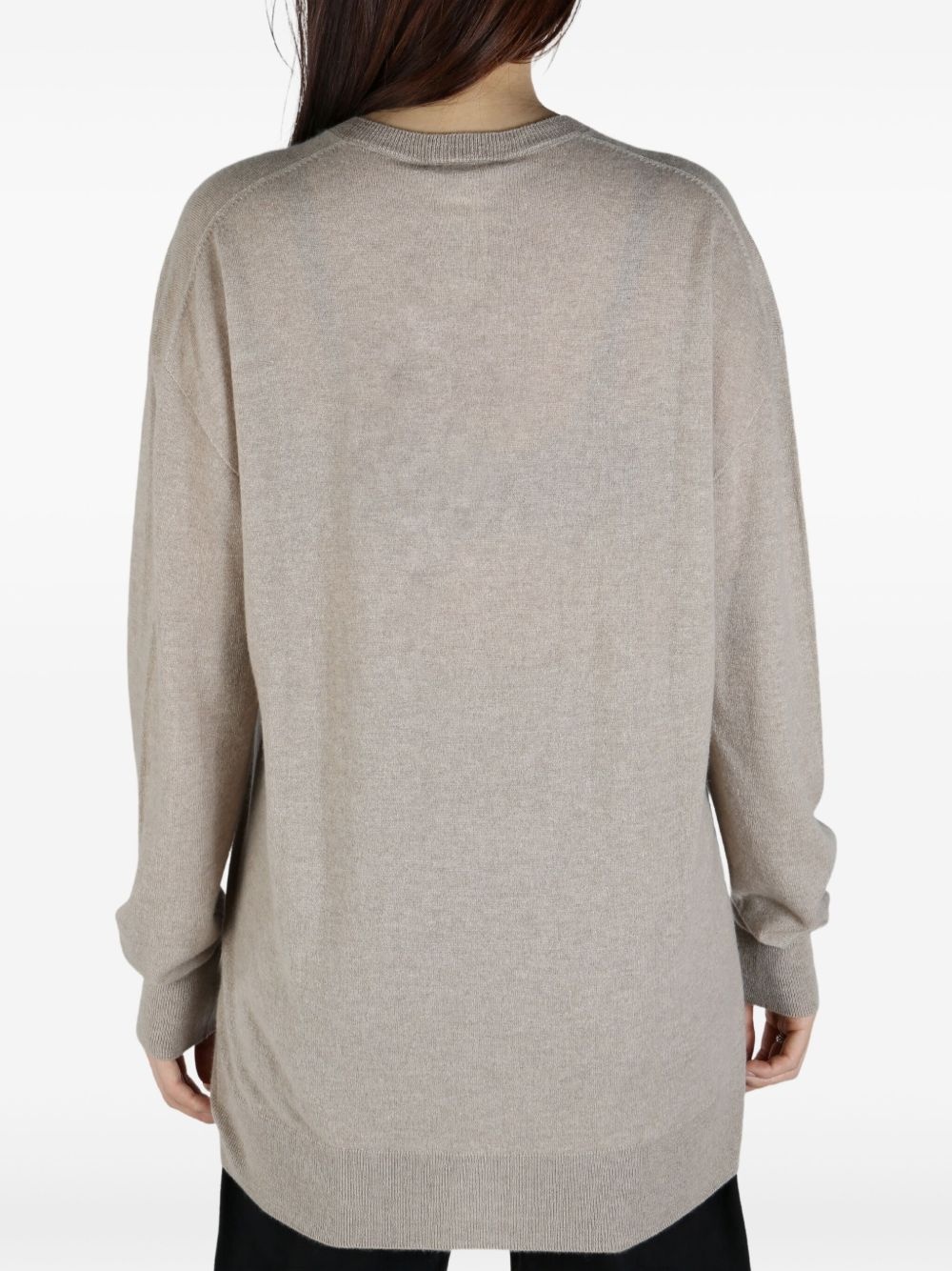 v neck sweatshirt - 3