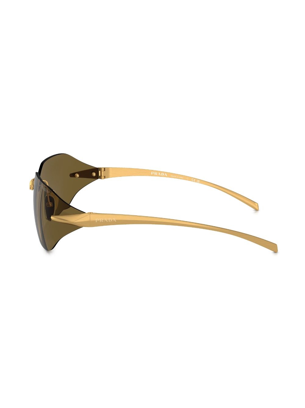 logo-engraved frameless sunglasses - 3