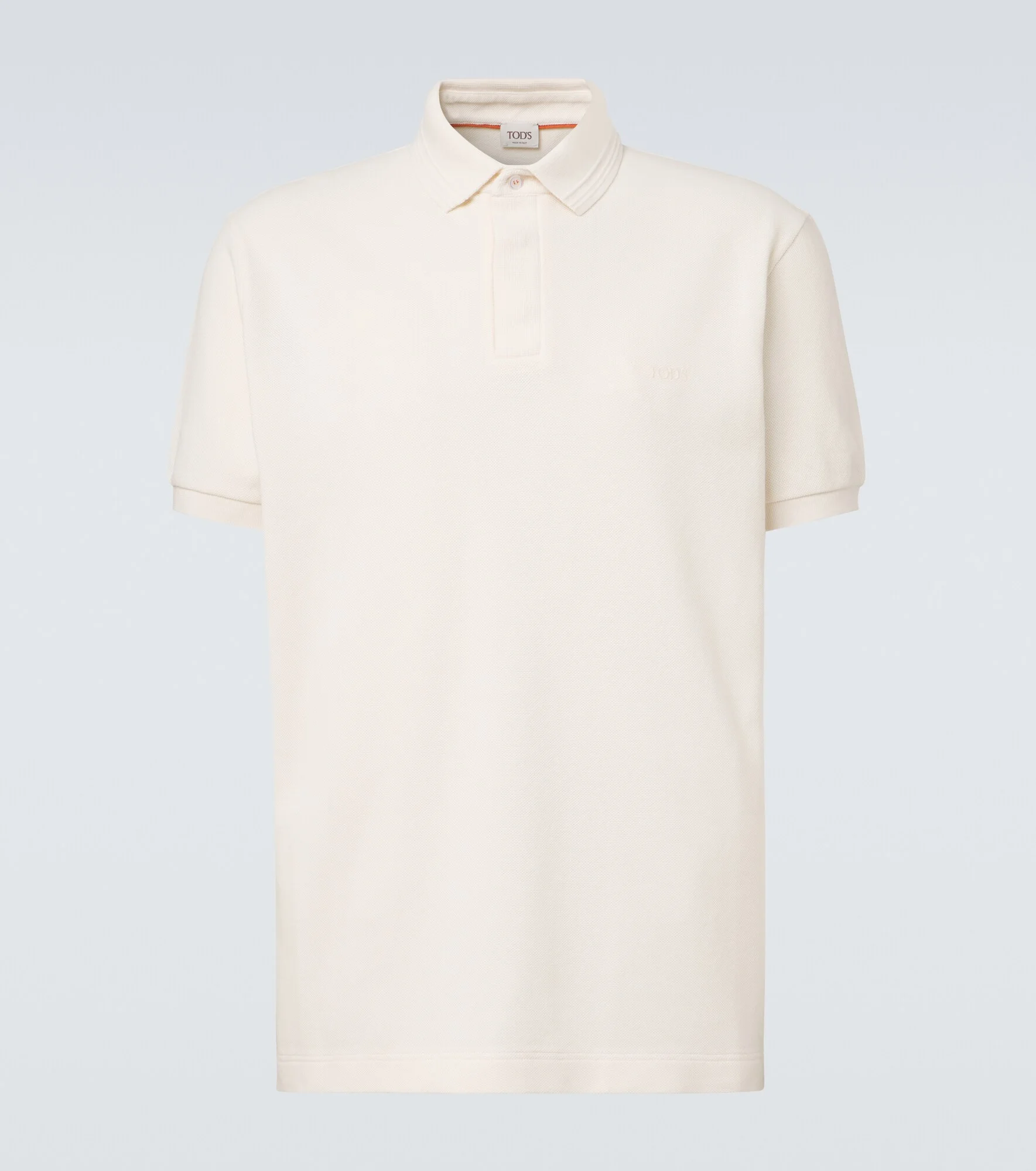 Cotton piqué polo shirt - 1