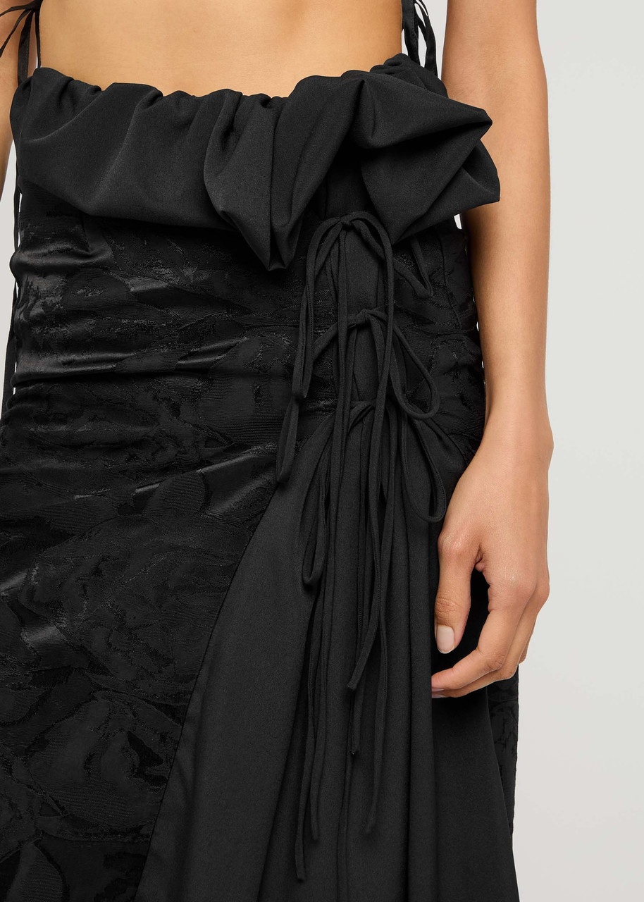 Dries Van Noten Sebia Floral-jacquard Moiré Midi Skirt - 5