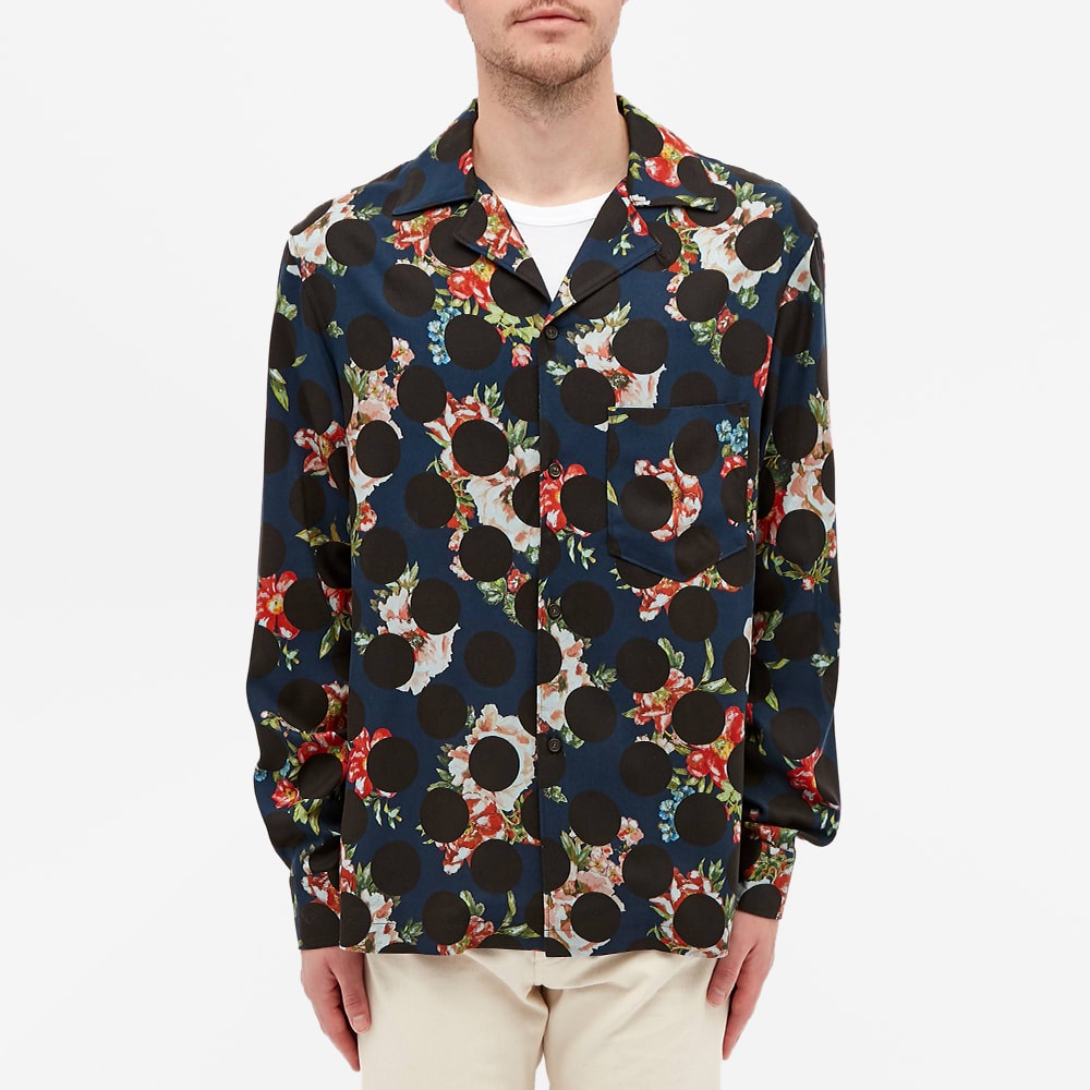 Acne Studios Simon Floral Polka Print Shirt - 4