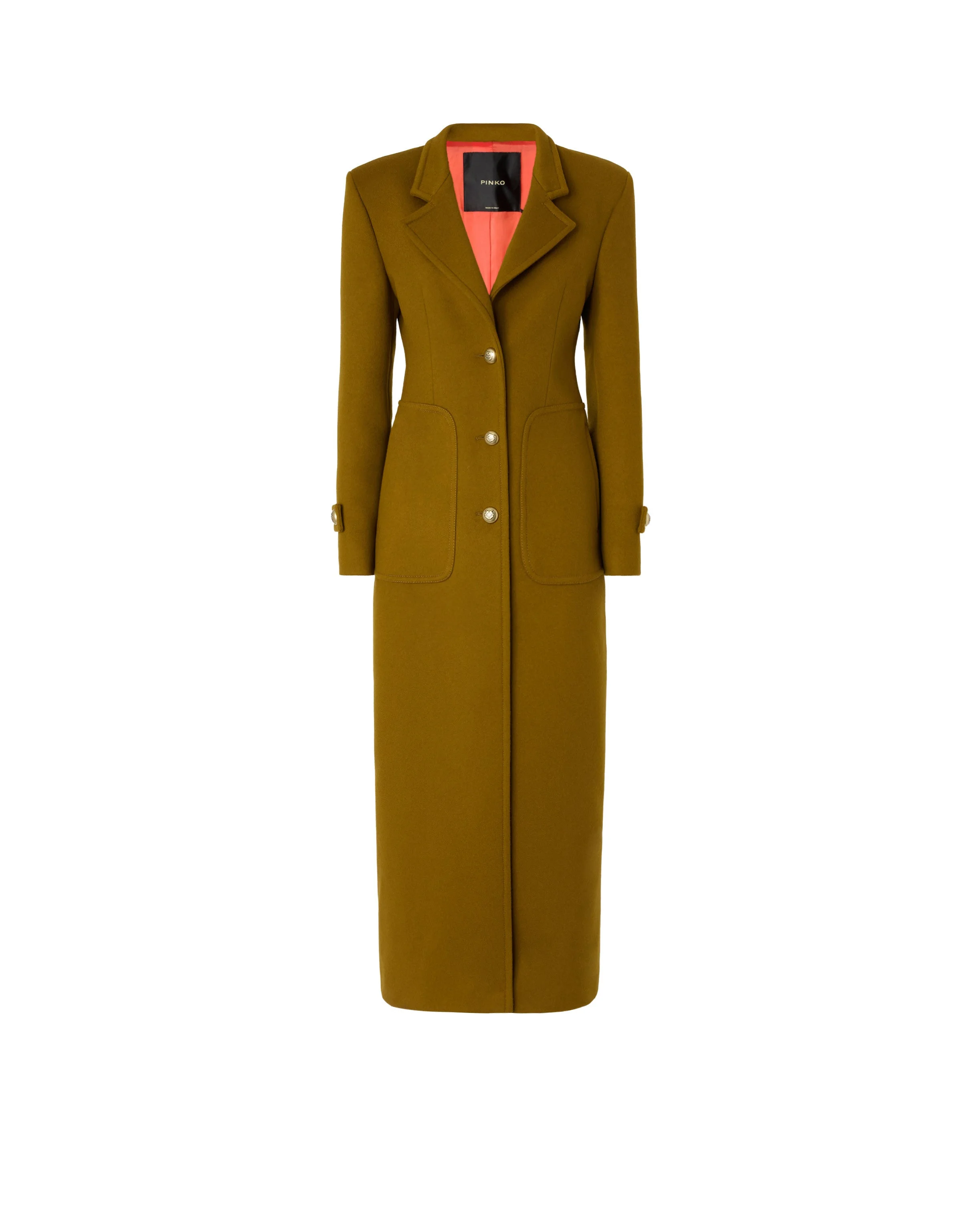LONG COAT IN WOOL-BLEND CLOTH - 1