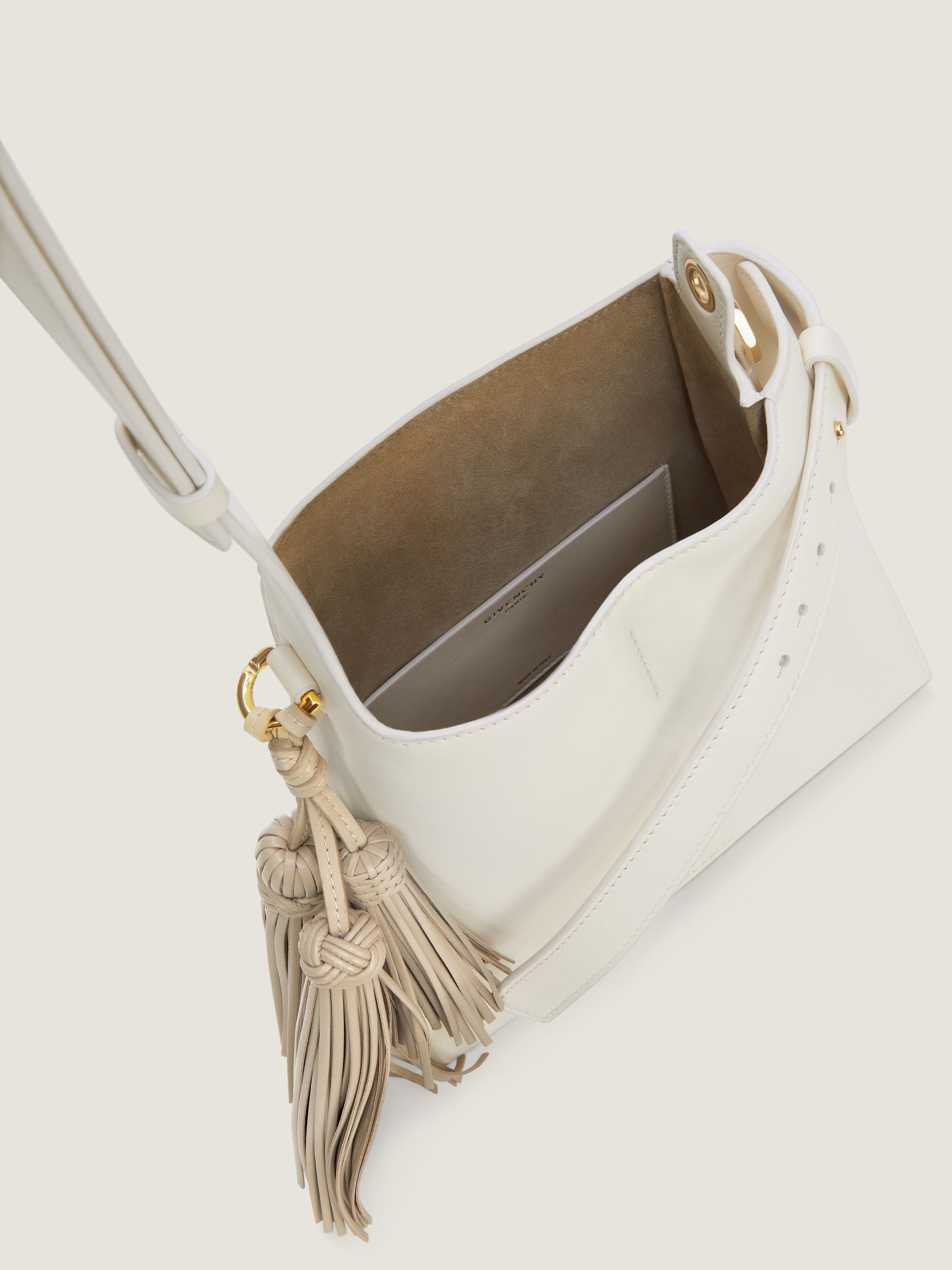 MINI BELTED HOBO BAG IN LEATHER - 5