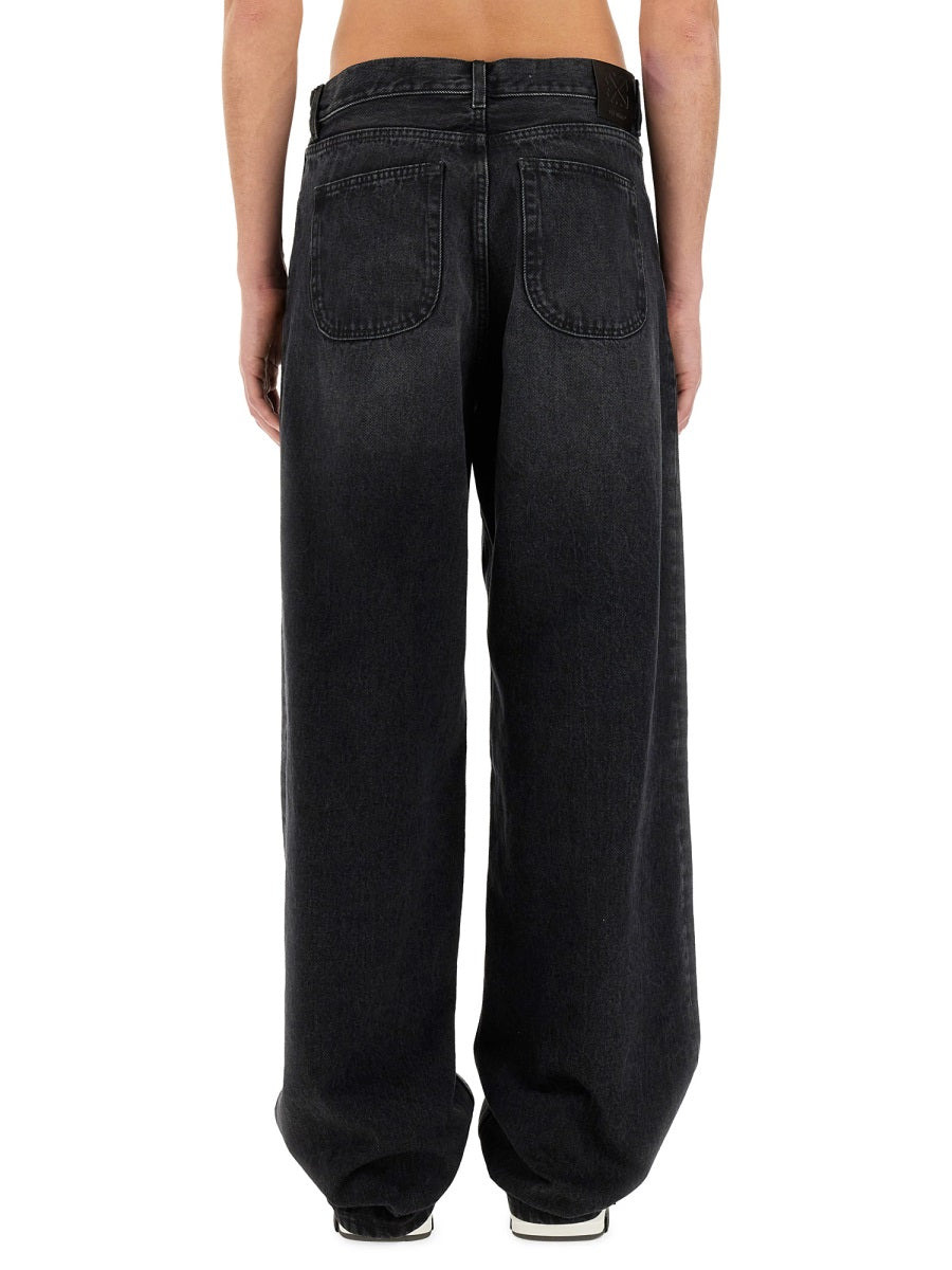 Off-White Men Loose Fit Jeans - 3