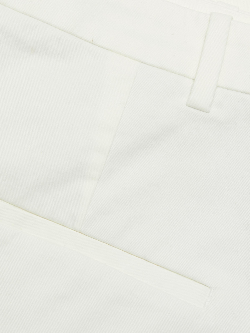 Women's Stretch-Cotton Mid-Rise Bermuda Shorts - Off White 7