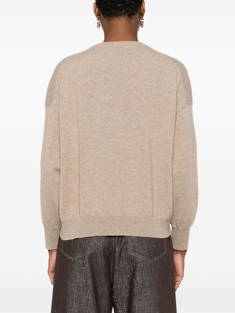 monili-embellished sweater - 4