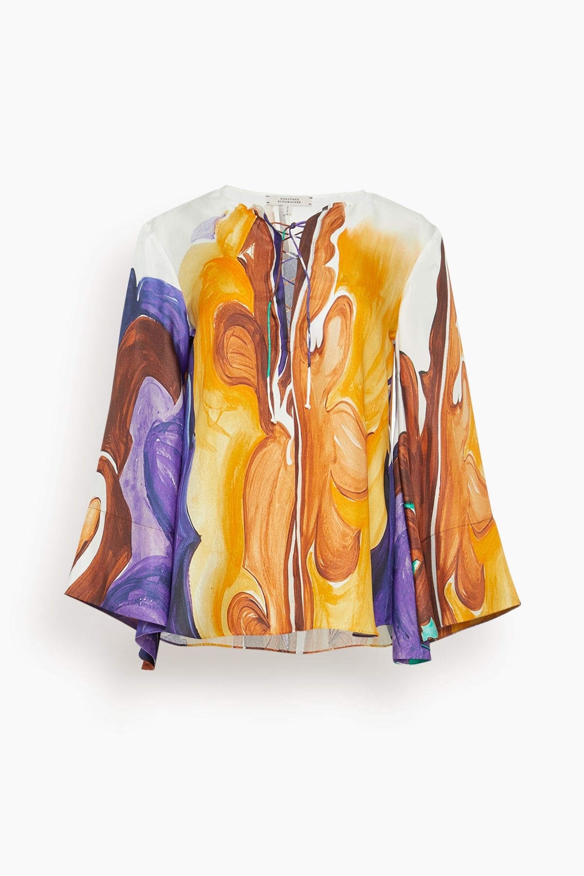 Rainbow Flames Blouse in Rainbow Flames - 1