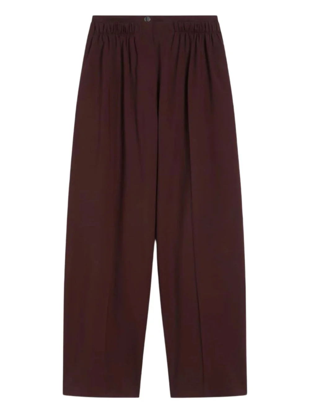 double-belt wide-leg trousers - 1