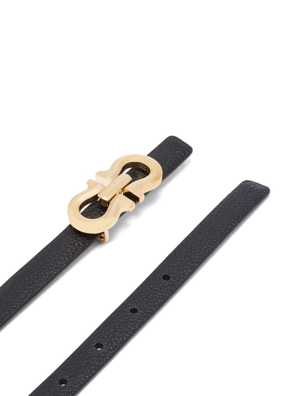 Gancini leather belt - 2