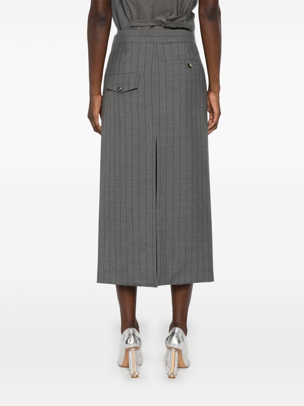 striped midi skirt - 4
