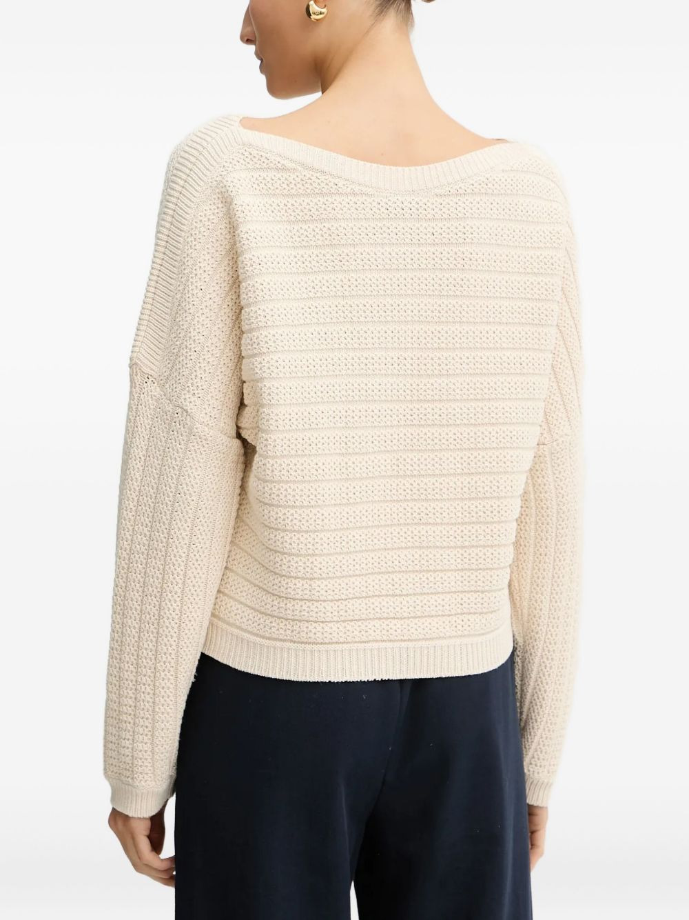 ribbed boat-neck sweater - 2