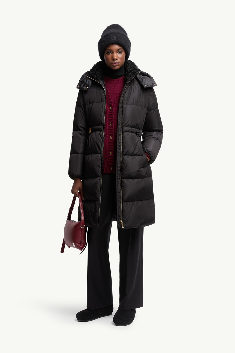 Moncler Briant Hooded Long Down Jacket outlook