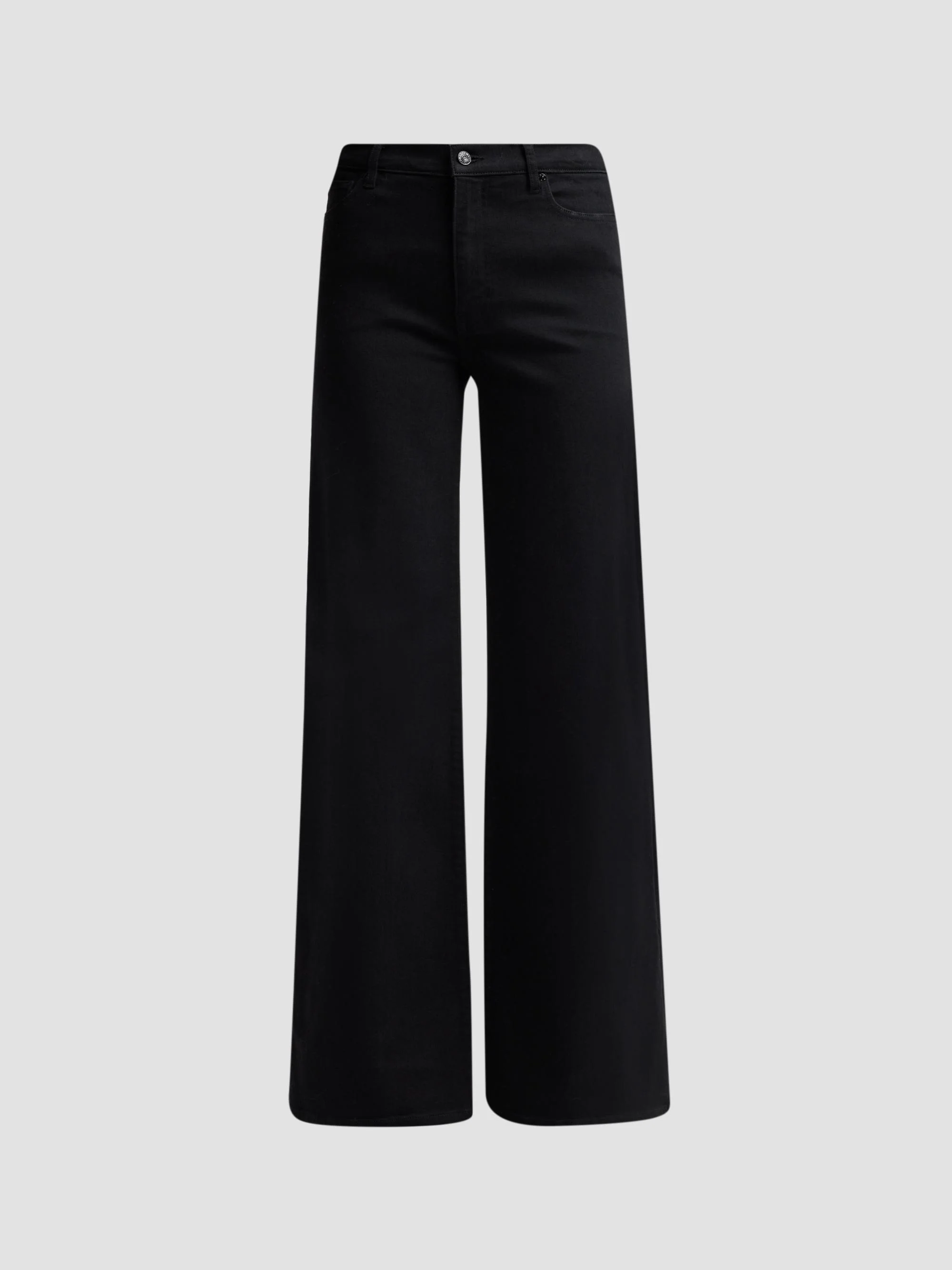 Women's The Palace Cotton-Blend Wide-Leg Jeans - Black - 1