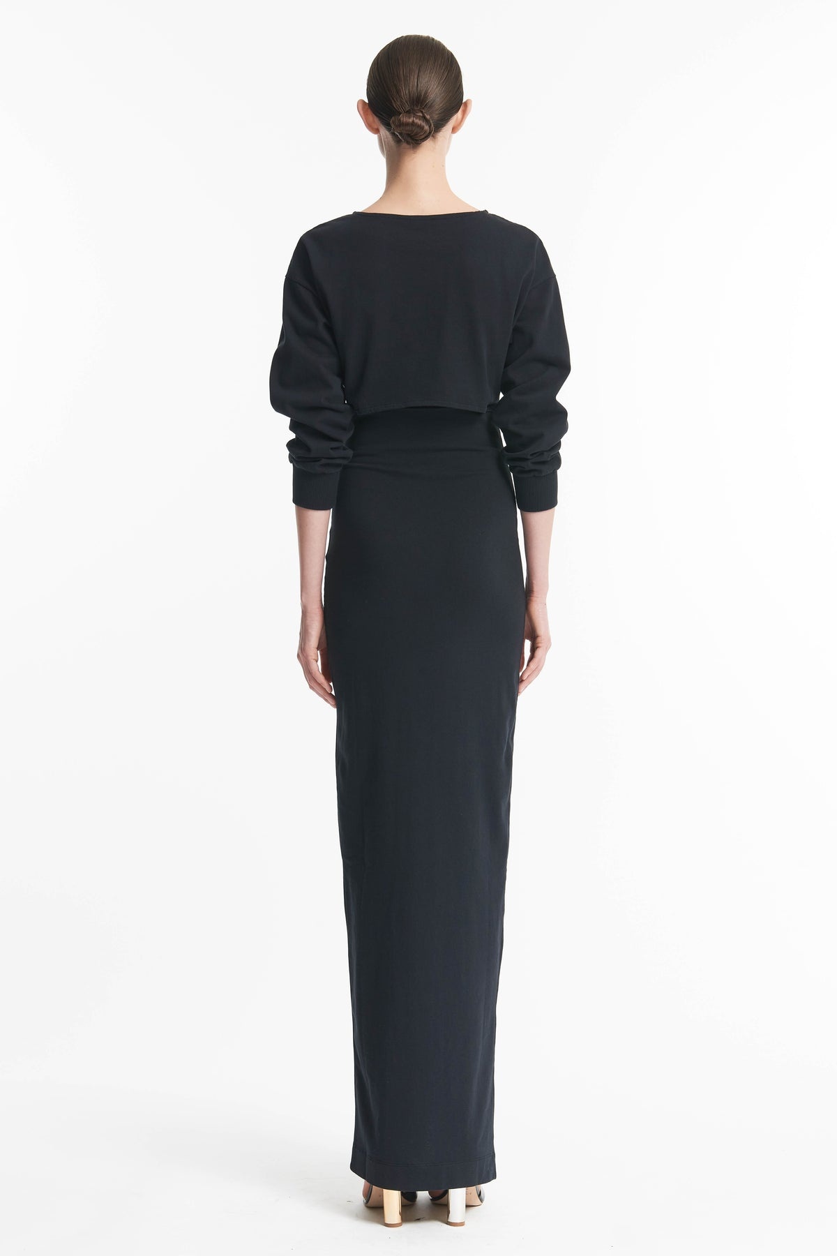 JERSEY MAXI DRESS BLACK - 4