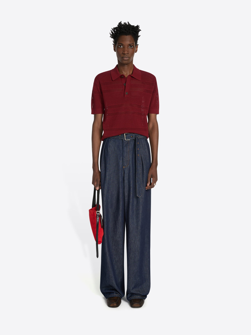 Dries Van Noten BELTED DENIM PANTS outlook