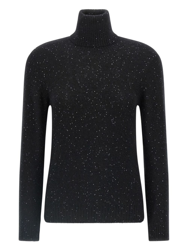 sequin turtleneck sweater 1