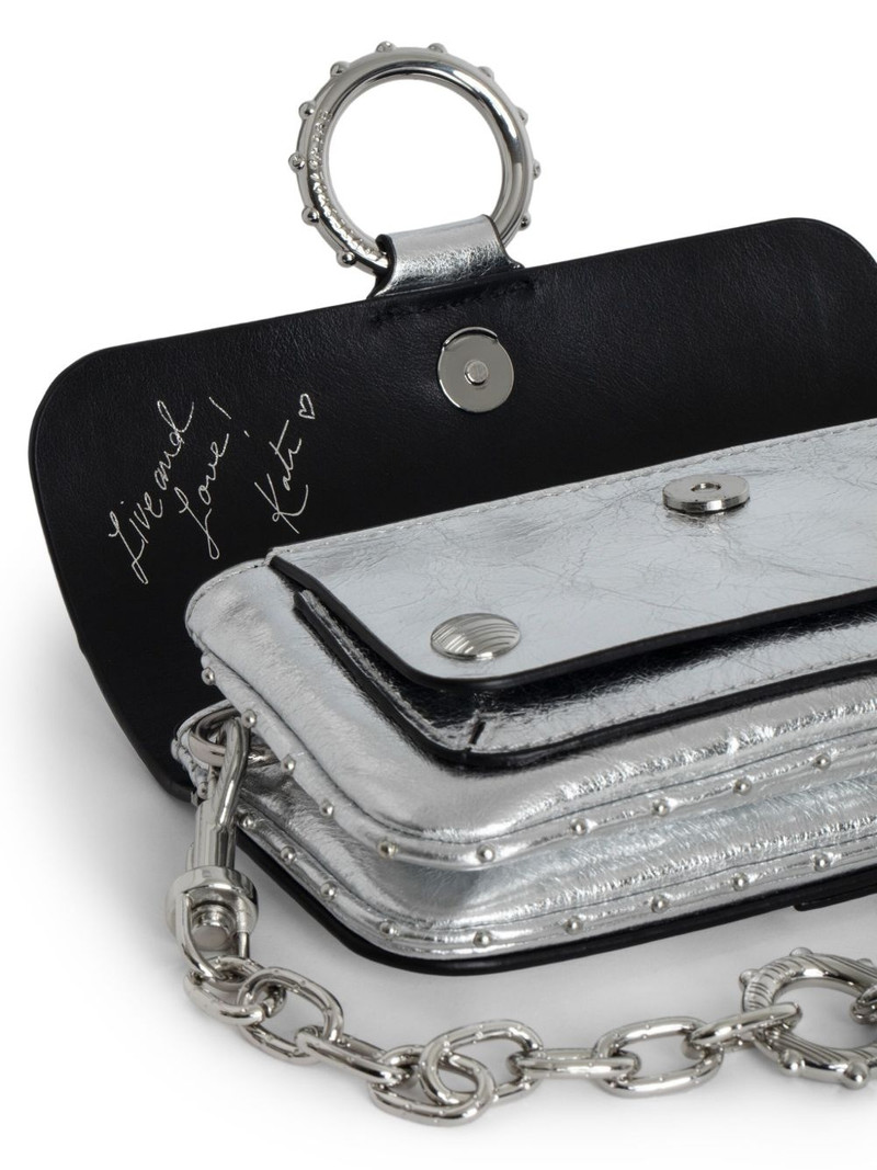 metallic leather crossbody bag 4