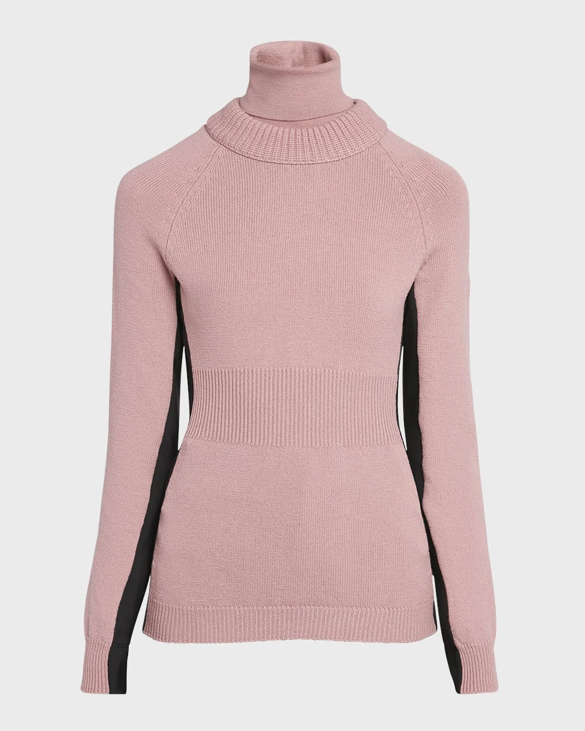 Wool and Fleece Turtleneck Sweater - 1