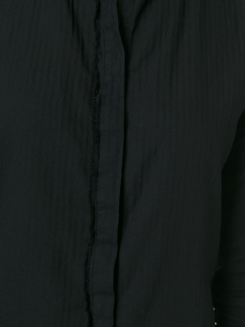 raw edge asymmetric shirt - 5